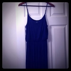 Lush navy maxi dress